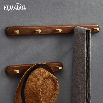 

Eco-Friendly creative wooden wall hanging key storage rack home wall decor hooks Furniture Hardware accessories