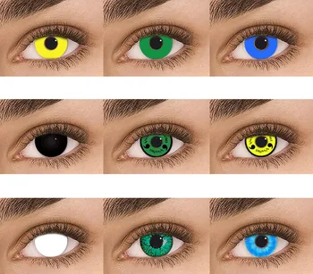 

2020 Cosplay Various Styles Crazy Halloween Colored Cosplay Contact Lenses