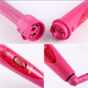 

5 in 1 Interchangeable Barrels LCD Display Curler Ceramic Perm LCD Temperature Control Heat Settings Ceramic Tourmaline