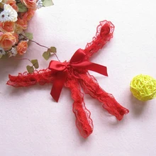 Женские сексуальные стринги микро-слип Кружева открытый промежность бант трусики шорты Нижнее белье Танга нижнее белье трусы новые стили