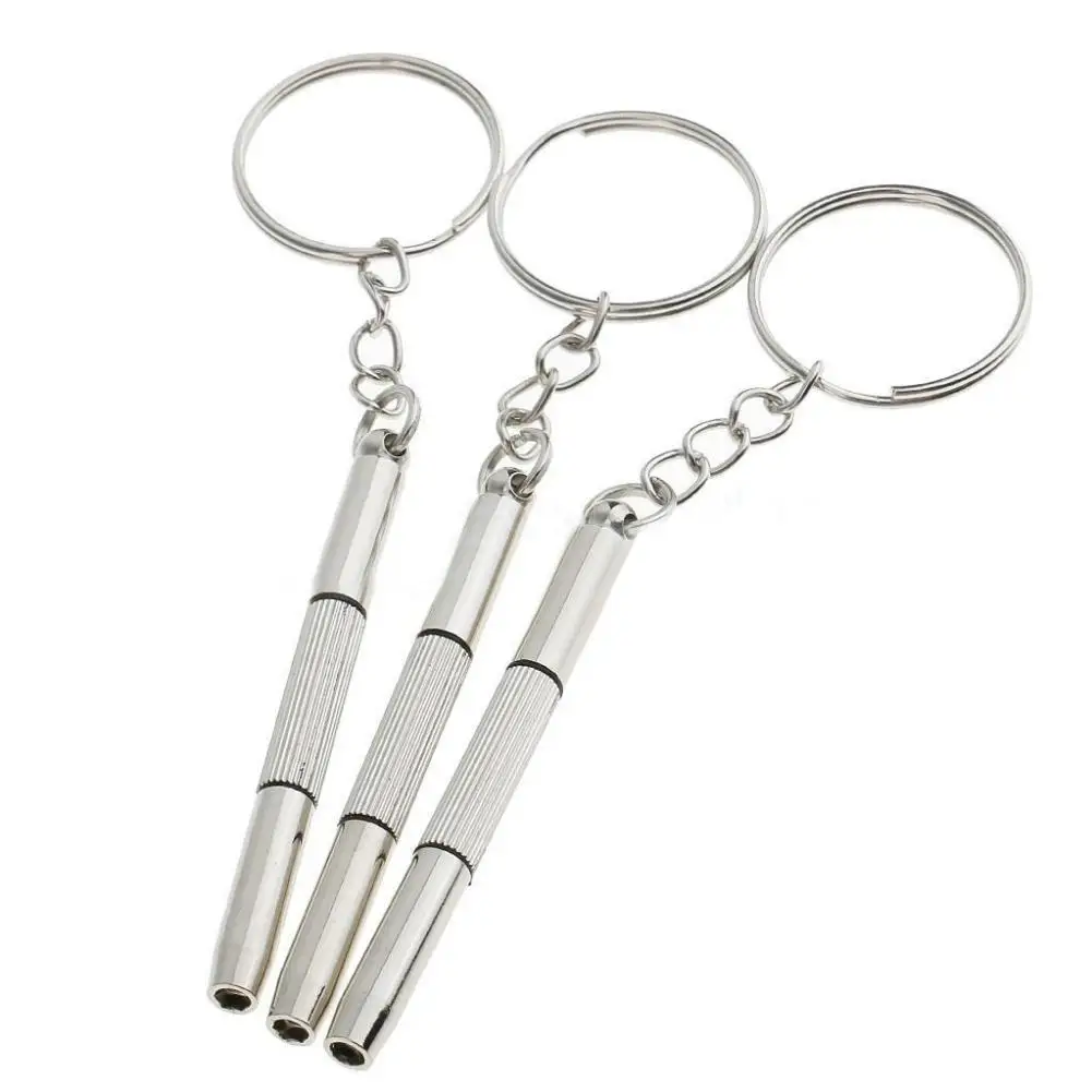 

100Pcs Multifunction 3 in 1 Eyeglasses Screwdrivers Repair Tools with Keychain
