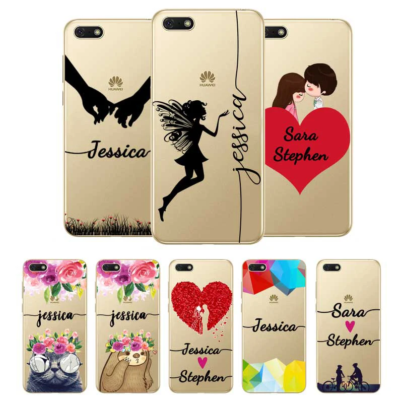 

Christmas Gift Custom Name DIY Case Cover For Huawei P8 P9 P10 P20 P30 Lite Pro P Smart Plus 2017 2019 coque capa