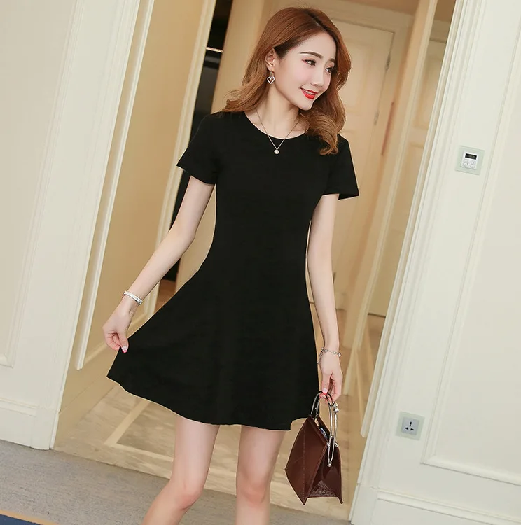 

2020 Spring And Summer New Style Korean-style Versatile Slim Fit Slimming Underwear Elastic Black Dress Base Mid-length Skirt Fa