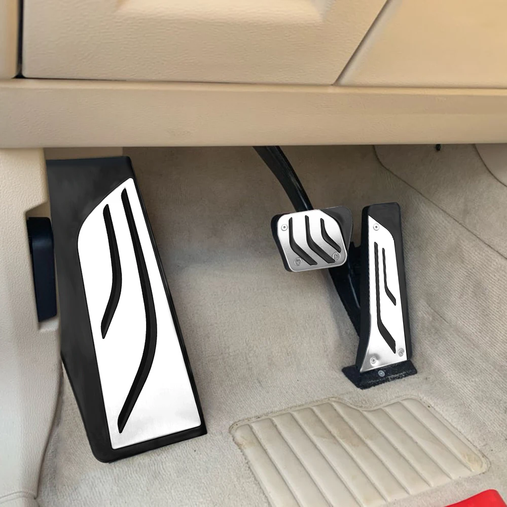 발판 AT 가속 페달, 가스 브레이크, 자동차 가속 연료 페달 키트, BMW X5 X6 2018 2019 발받침 페달 커버