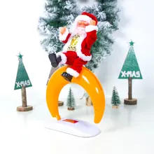 Кукла украшения Санта-Клаус игрушка украшения электрический перевернутый хип-хоп Санта-Клаус с музыкой Детский Рождественский подарок украшения