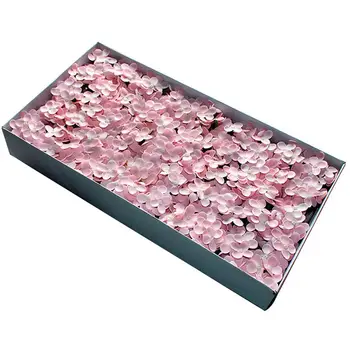 

50PCS Romantic Artificial Flowers Soap Flower DIY 9-Head Lifelike Hydrangea Fake Flower Head For Christmas Wedding Decoration