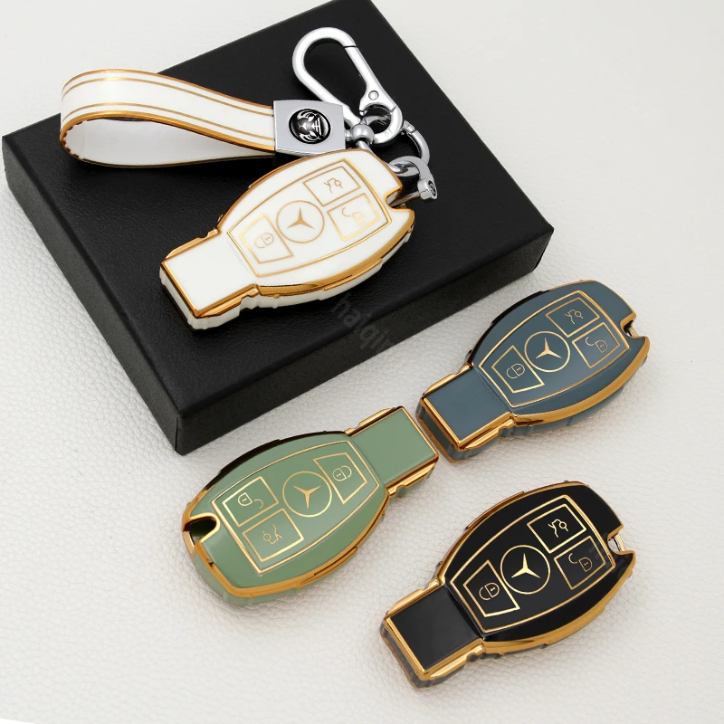 TPU Car Key Case Cover Shell For Mercedes Benz A C E S G Class GLA CLA GLK GLC W204 463 176 251 205 Protector Holde accessories |