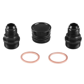 

M28 To 10An Black Rear Block Breather Fitting Adapter for Oil Catch Can B16 B18