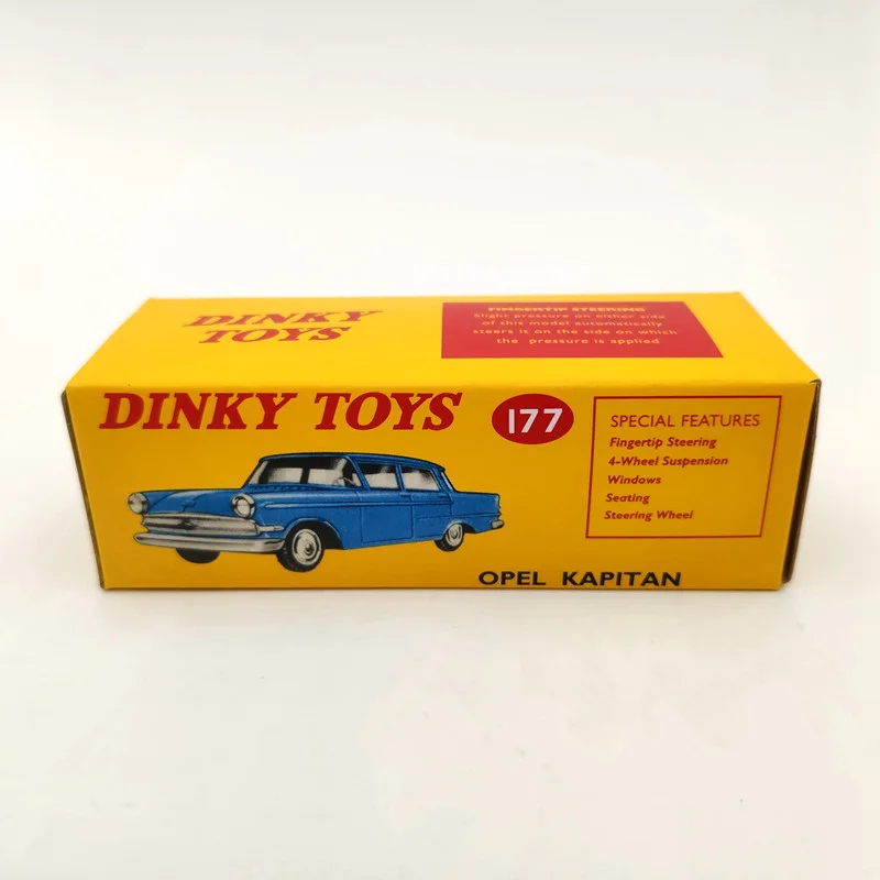 1/43 DeAgostini Dinky toys 177 Opel Kapitan Met Vensters Diecast Models Auto Car Gift Collection
