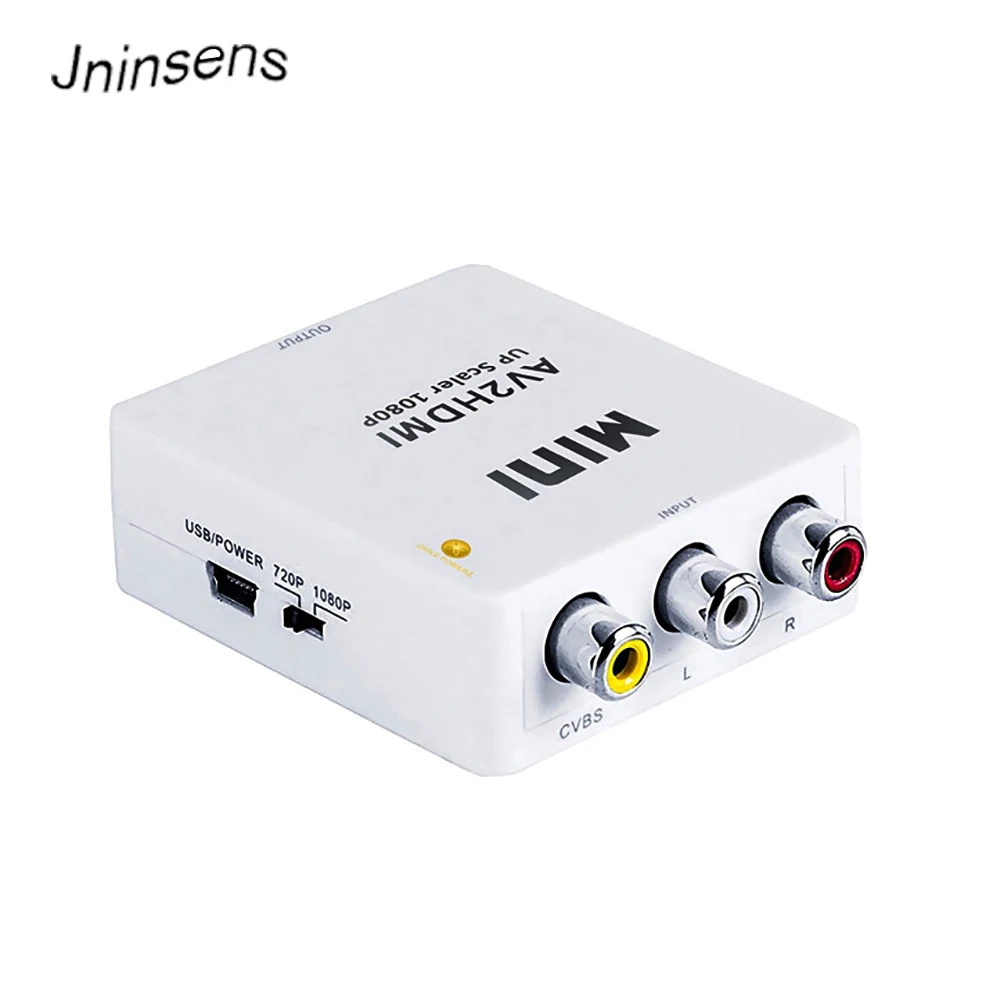 Высококачественный преобразователь сигнала RCA в HDMI AV на 1080P AV2HDMI Mini для ТВ VHS VCR DVD