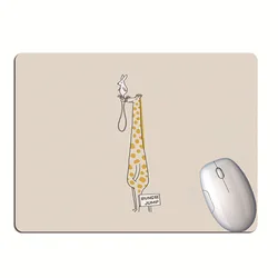 Bonito dos desenhos animados animais comida mouse estudante computador mouse antiderrapante notebook almofada de proteção do teclado do escritório tapete de mesa