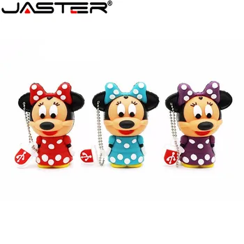 

JASTER Lovely mini Mouse Mickey and Minnie USB Flash Drive pen drive Gift cartoon pendrives 1gb/2GB/4GB/8GB/16GB/32GB/64GB