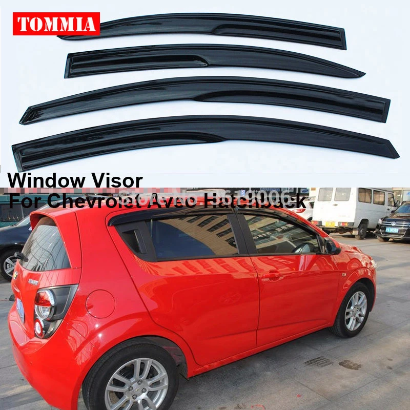 Tommia подходит для хэтчбека Chevrolet Aveo 4 шт. оконный козырек защита от ветра и