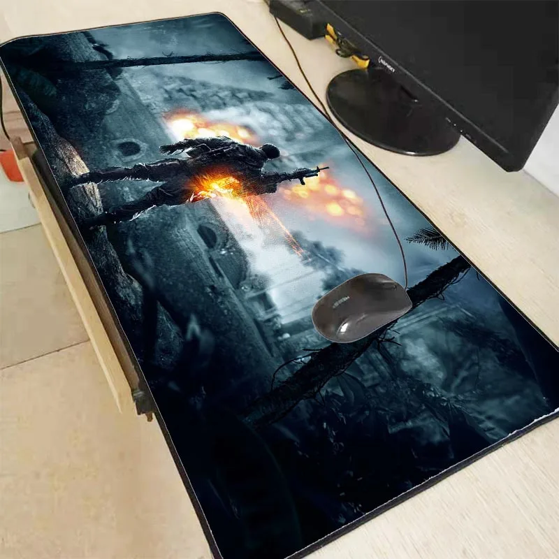 Mairuige Battlefield большой водонепроницаемый коврик для мыши геймерские игровые коврики размер для 300*6000*2 мм и 400*900*2 мм игровой коврик для мыши