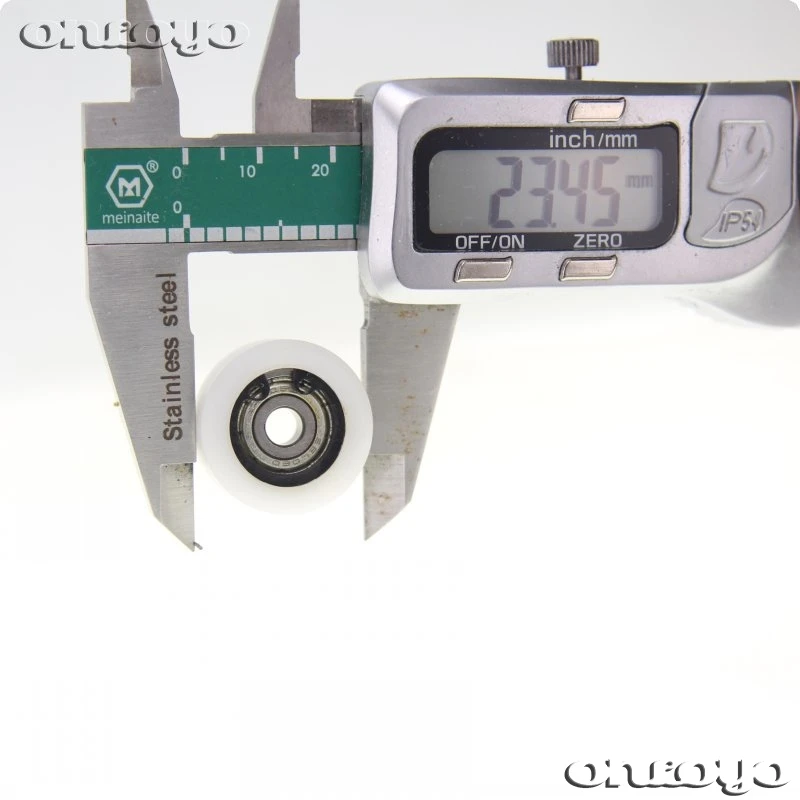 Computer Embroidery Machine Parts-23.5mm Wheel With 625 White / White Wheel Bearing Inner Diameter 5mm