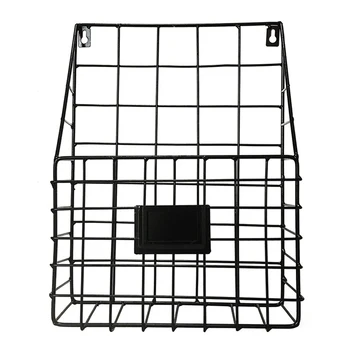 

Wall Hanging Large Capacity Iron Structure Organizer Storage Shelf Living Room Office Decoration Gridding Practical Space Saving