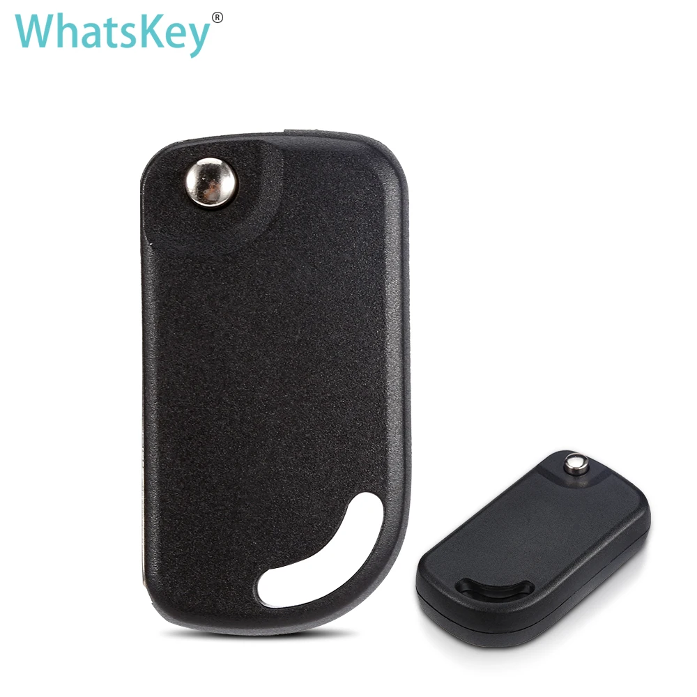 WhatsKey 10x For VW Volkswagen Sagitar Remote Car key Shell Transponder Auto Case Cover Folding Uncut HU66 Blade For Brazil Mark