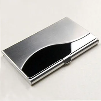 

High Quality Waterproof Stainless Steel Silver Metal Business Card Box ID Credit Card Holder Case
