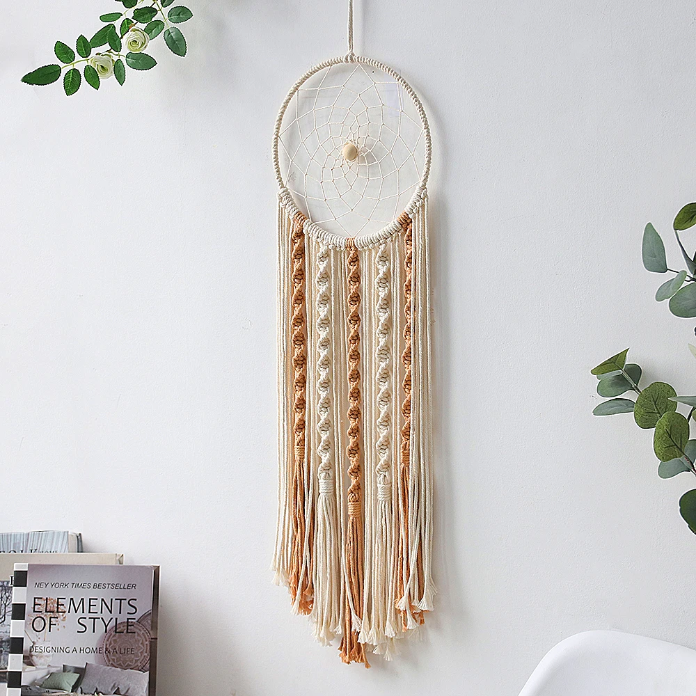 Boho Mond & Sun Dream Catcher Wohnkultur Handarbeit Gewebt Zimmer Dekoration für Kinder Zimmer Home Hochzeit Ornament Handwerk Geschenk – Detail 13