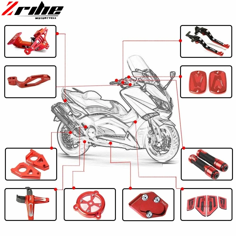 Крышка Резервуара тормозной жидкости Защитная крышка для Yamaha T-max tmax 500 530 t max530 T-AMX