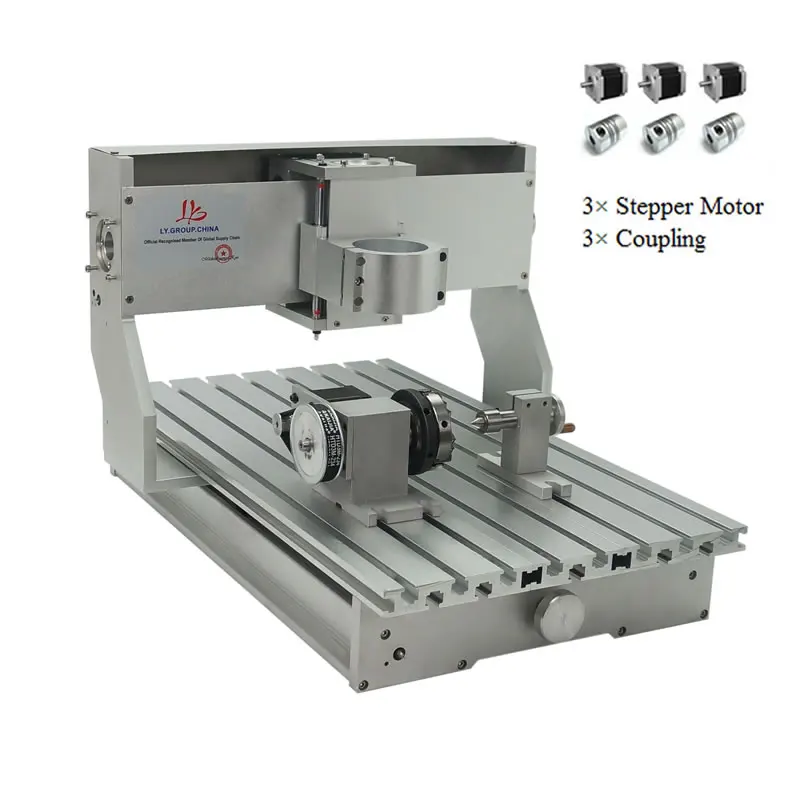 CNC 3040 Rack Engraving Machine Frame 4Axis Kit With Nema23 Stepper Motors Lathe 300x400mm DIY Parts | Инструменты