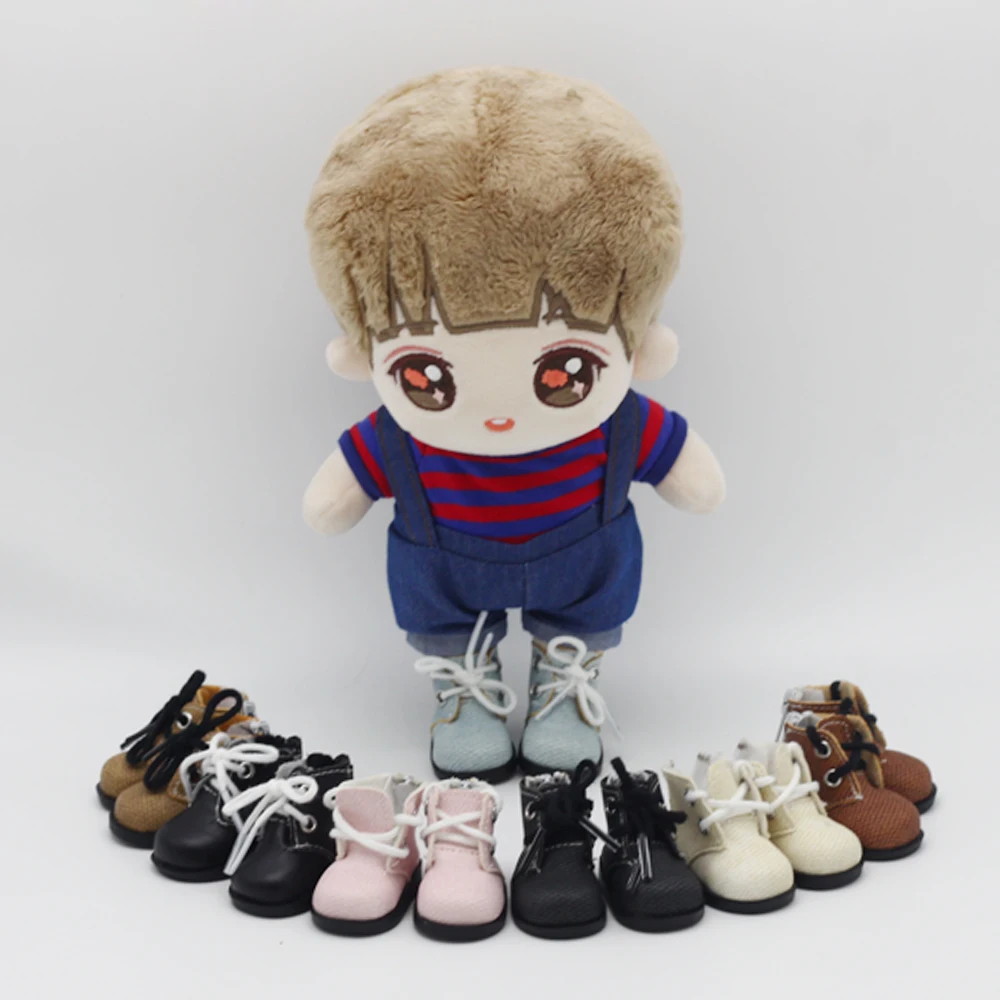 Dolls Boot For 1/6 BJD Doll Mini Doll Shoes 15cm 20cm Plush EXO Russian Accessories toy 4.7*2.7cm doll shoes doll accessories plush doll accessories