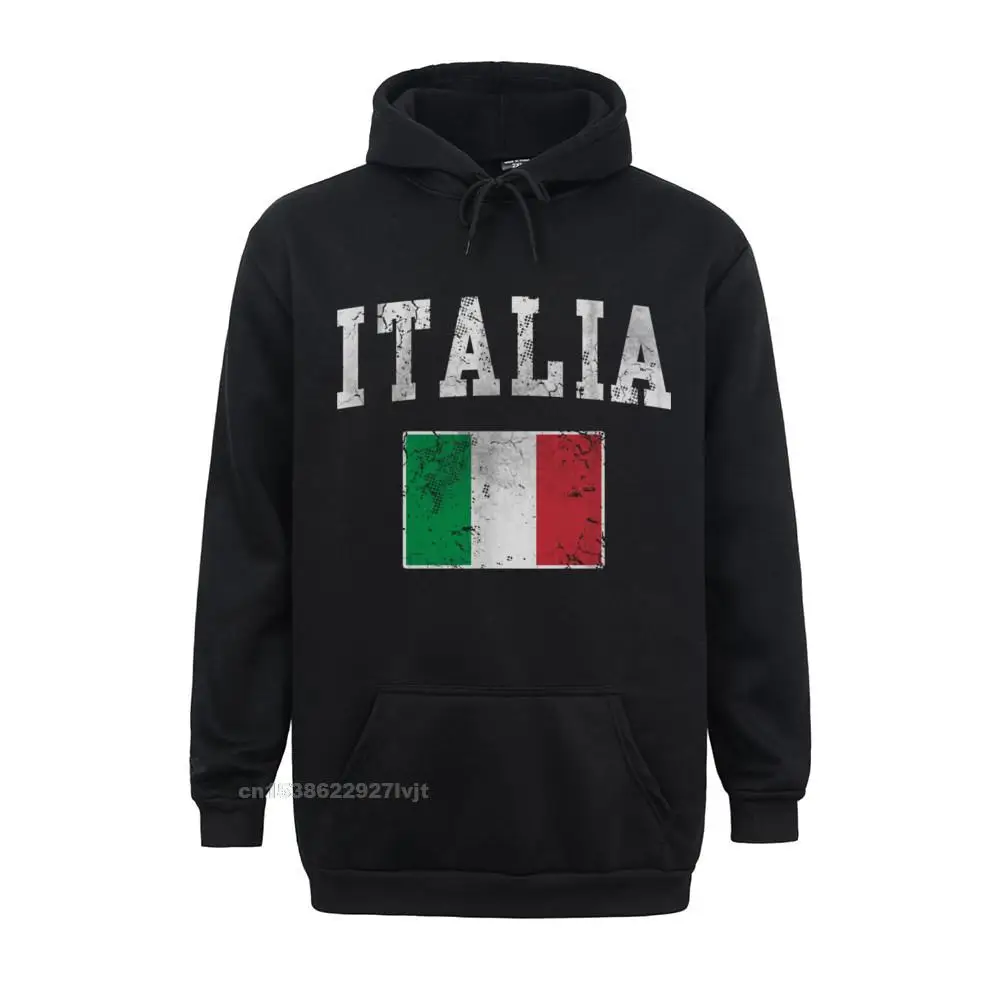 Custom 2021 Fashion Men T Shirt Crewneck Short Sleeve Pure Cotton Tees Printed On Top T-shirts Drop Shipping Vintage Italia Italian Flag Italy Italiano Pullover Hoodie_147 black