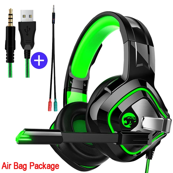 JOINRUN PS4 Игровые наушники стерео RGB Marquee наушники гарнитура с микрофоном для нового Xbox One/ноутбука/ПК планшета геймера - Цвет: Золотой