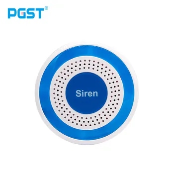 

433mhz Wireless Sound Horn Prompts and Light Siren 100dB Standalone Flash Strobe Siren Home Security Sound Alarm System Host
