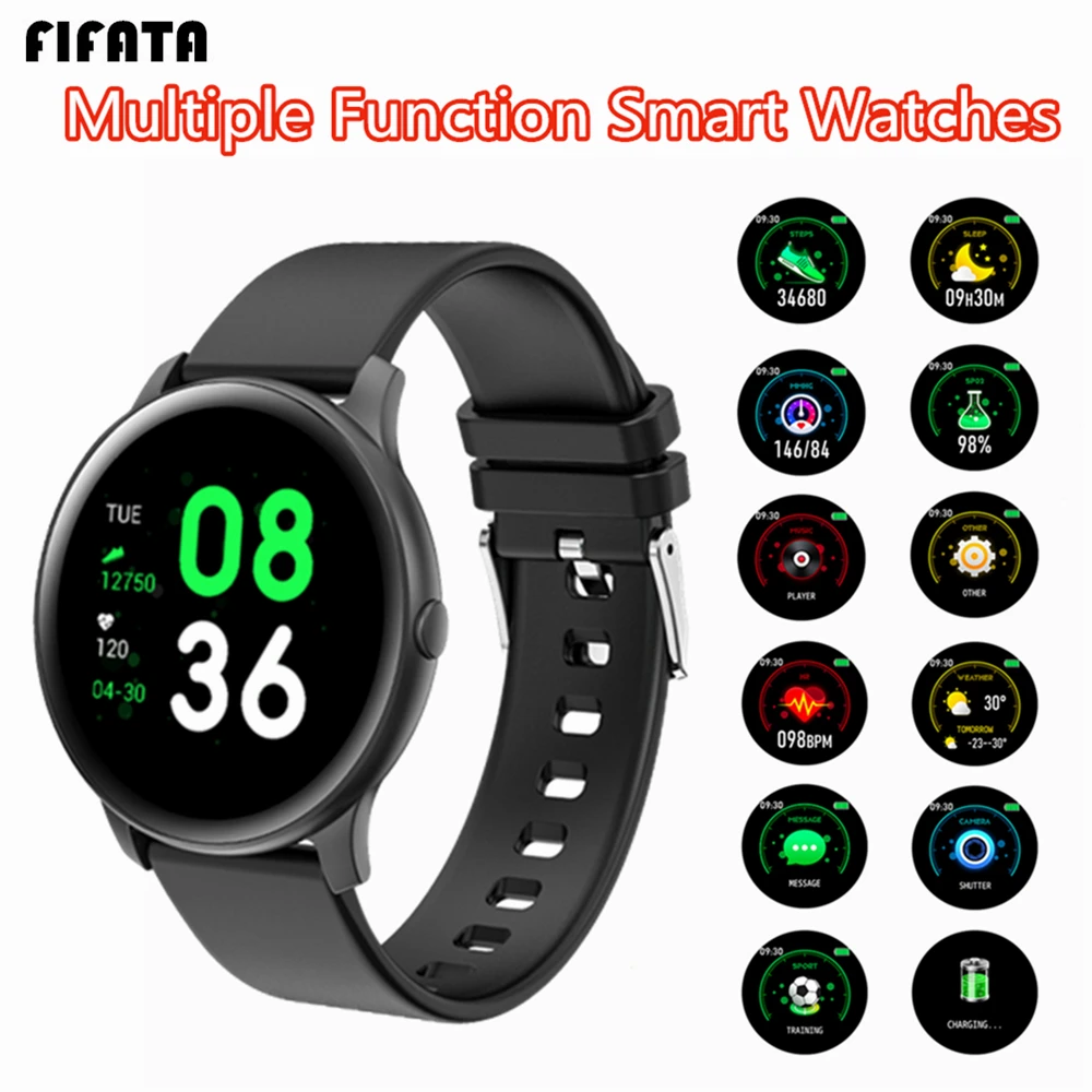 

FIFATA KW19 Smart Watch Men Women Waterproof Sports Smartwatch Bracelet For iphone ios Android PK Samsung Galaxy Watch Active 2
