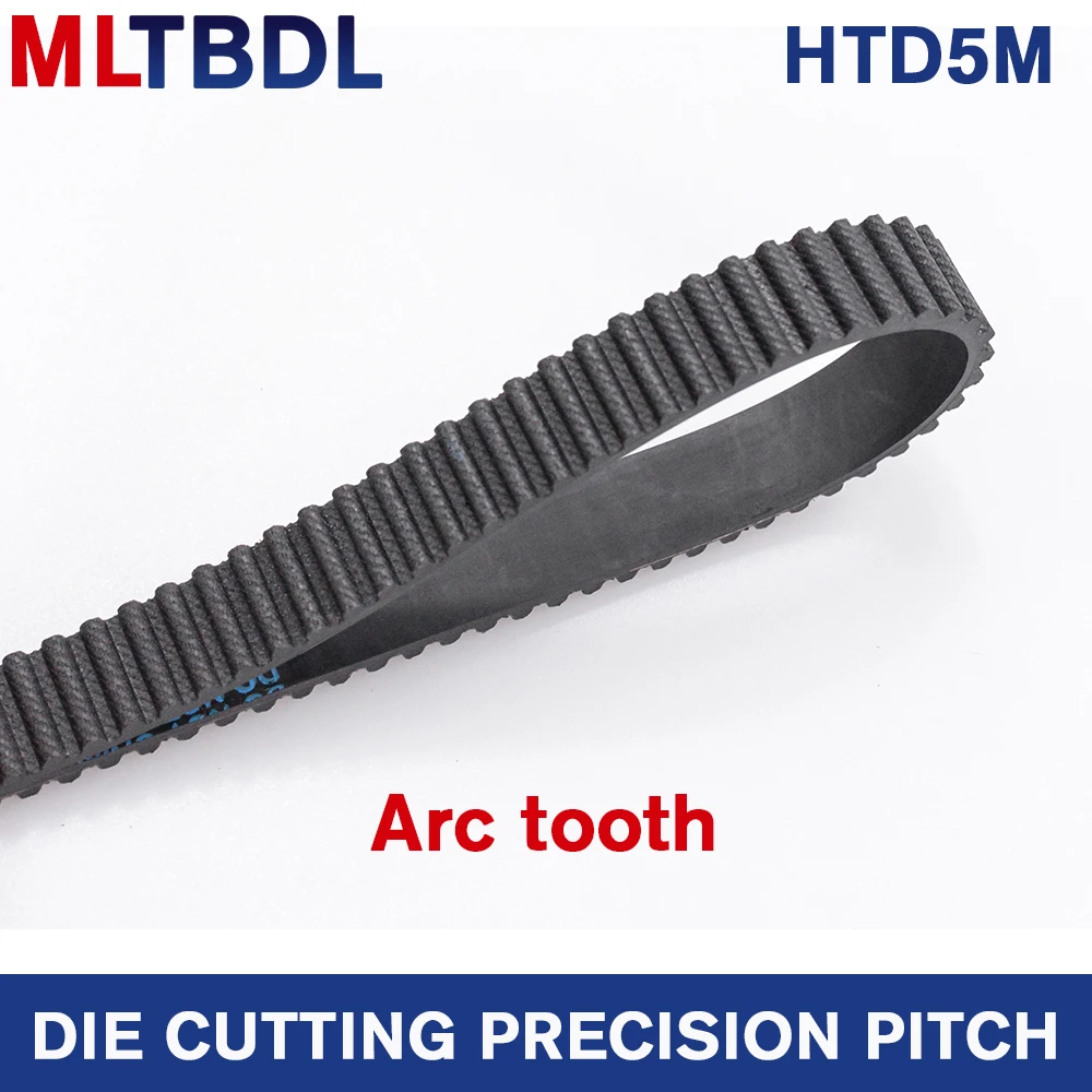 HTD5M Timing Belt 580/585/590/595mm Length 10/15/20/25mm Width 5mm Pitch Rubber Pulley Belt Teeth116 117 118 119synchronous belt