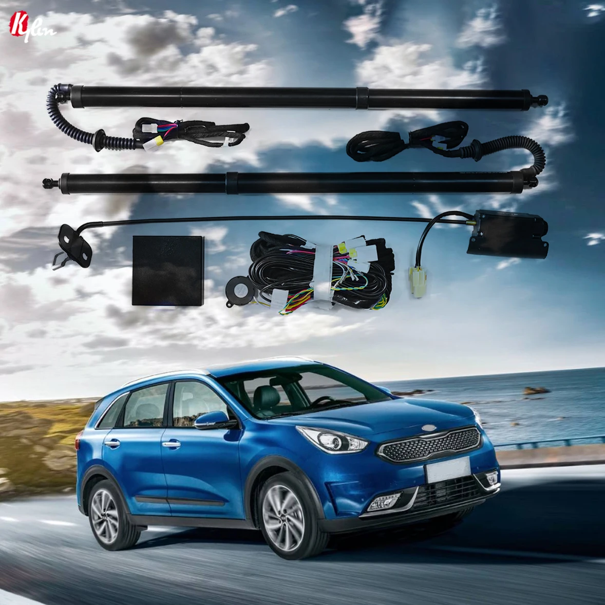 

Для KIA NIRO 2018 + Электрический задний багажник привод пьяный автомобильный подъемник комплект электрическая дверь автоматическое открытие задний багажник мотор датчик удара