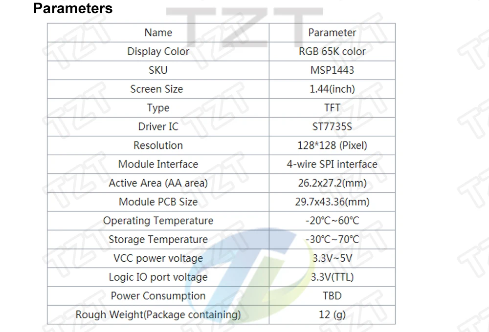 1.44/1.8/2.4/2.8 Inch TFT Color Screen LCD Display Module Drive ST7735 ILI9341 Interface SPI 128*128 240*320 for Arduino