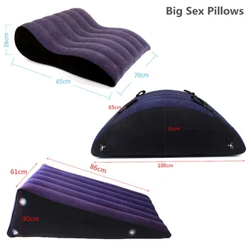 Flocking Inflatable Sex Pillow For Women Position Aid Sex Cushion Erotic Sofa Furniture Adult Games Sex Toys For Couples