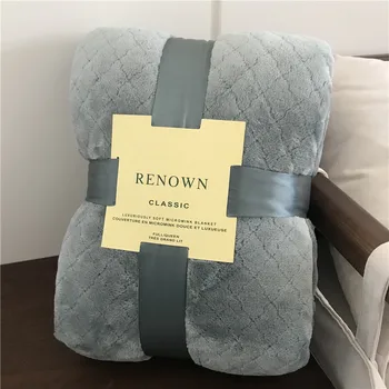 

New Coral Fleece Blanket Summer Office Nap Blanket Sofa Cover Blanket Flannel Plush Throw Blanket 200x300cm