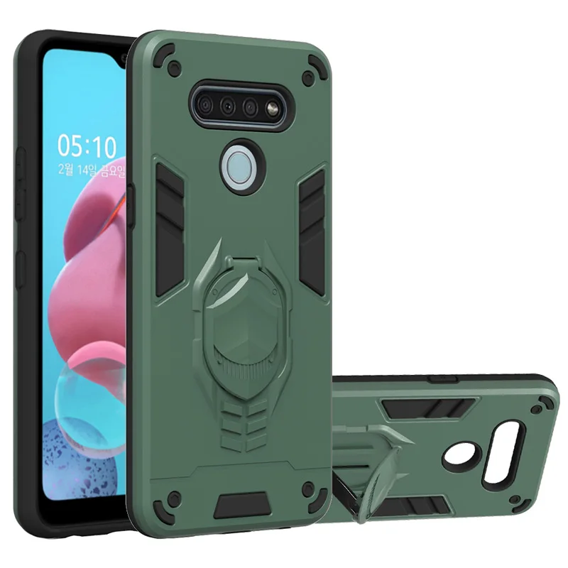 

Stand Holder Ring Case for LG V60 ThinQ 5G K40 K30 2019 G8X K31 K51 V50S Shockproof Armor Phone Cover Fundas Coque