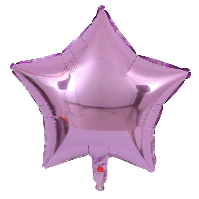 light purple 10 шт. 18 дюймов Звездные шары на день рождения, свадьбу, вечеринку, 1st baby shower украшение, надувные гелиевые детские игрушки, фольгированные подарочные шары - Цвет: light purple