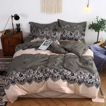 

7 Home Textiles 15 Color Bedding Sets King/Queen/Twin Sizes Duvet Cover/Bed Sheet/Pillowcases Bedclothes Bedding FreeShipping