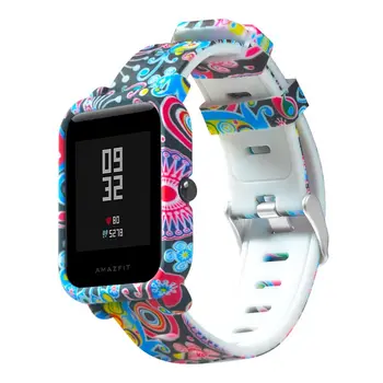 

1Set 1Set Soft Silicone Watchband Wrist Strap Hard PC Protective Case Shell Skin Protector for Xiaomi Huami Amazfit Bip Bit