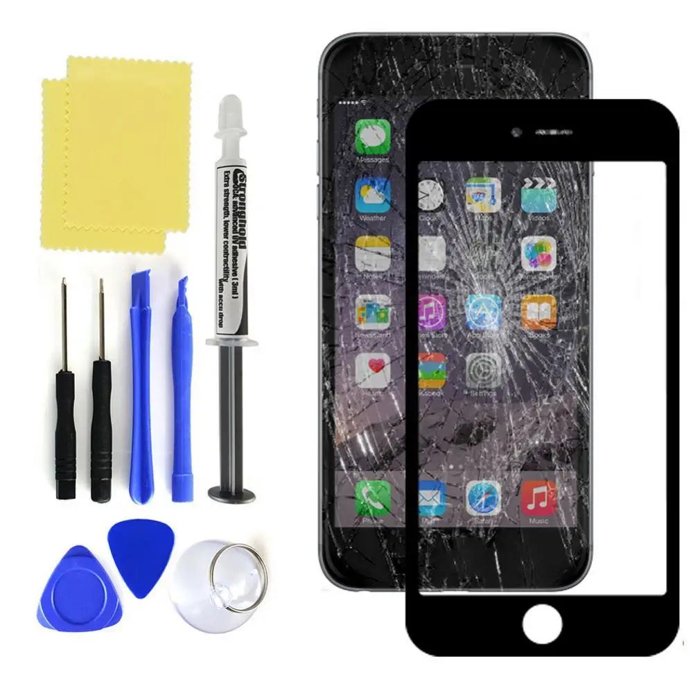 

Replacement Outer Front Glass Touch Screen LOCA Glue Kit for iPhone 6S 7 8 Plus