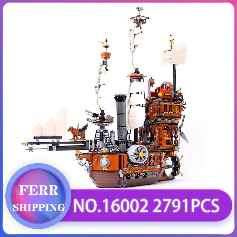 

New Style blocks 16002 MetalBeard's Sea Cow Compatible Pirate Ship 70810 Building Blocks Bricks Educational Toys Children Gifts