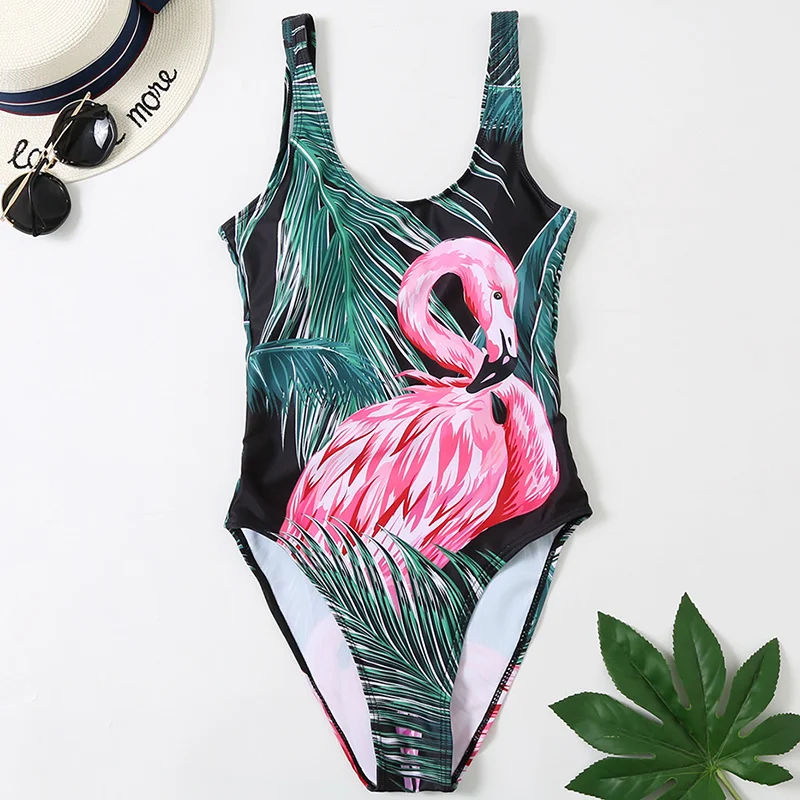 Женский слитный купальник с открытой спиной большого размера | Спорт и