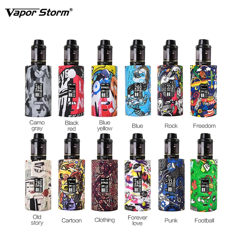 Vapor Storm Storm230 Puma Mod Starter Kit Vape with 200W Bypass TC VW Box Mesh Coil Hawk Atomizer E Cigarettes Vaper Vaporizer |