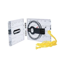 Портативный складной многофункциональный инструмент линейка для карты Компас для наружного туризма кемпинга