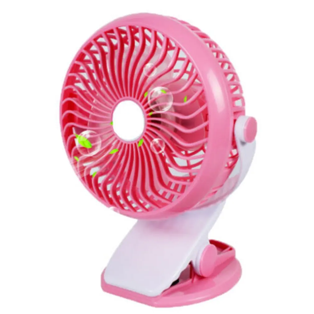 

Snowflake Mini Summer Desktop With Dual-Use Stroller Clip Fan Mini Usb Charging 360 Degree Clip Fan Gift