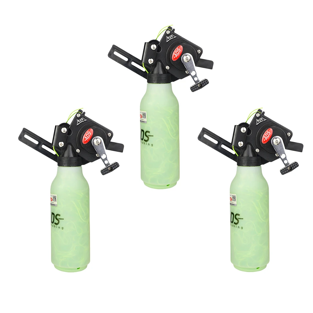 

3Pcs Retriever Pro Bowfishing Reel RH with 55yd Line, Bow Fishing Reel Accessories