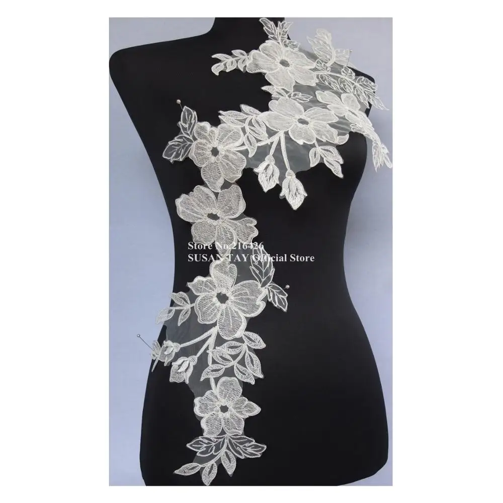 1 шт. новинка длинное платье цвета слоновой кости/кремового/белого из органзы с