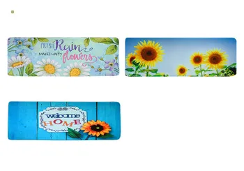 

55*160cm printed mat kitchen mat rectangular household bedroom carpet absorbent oil pad