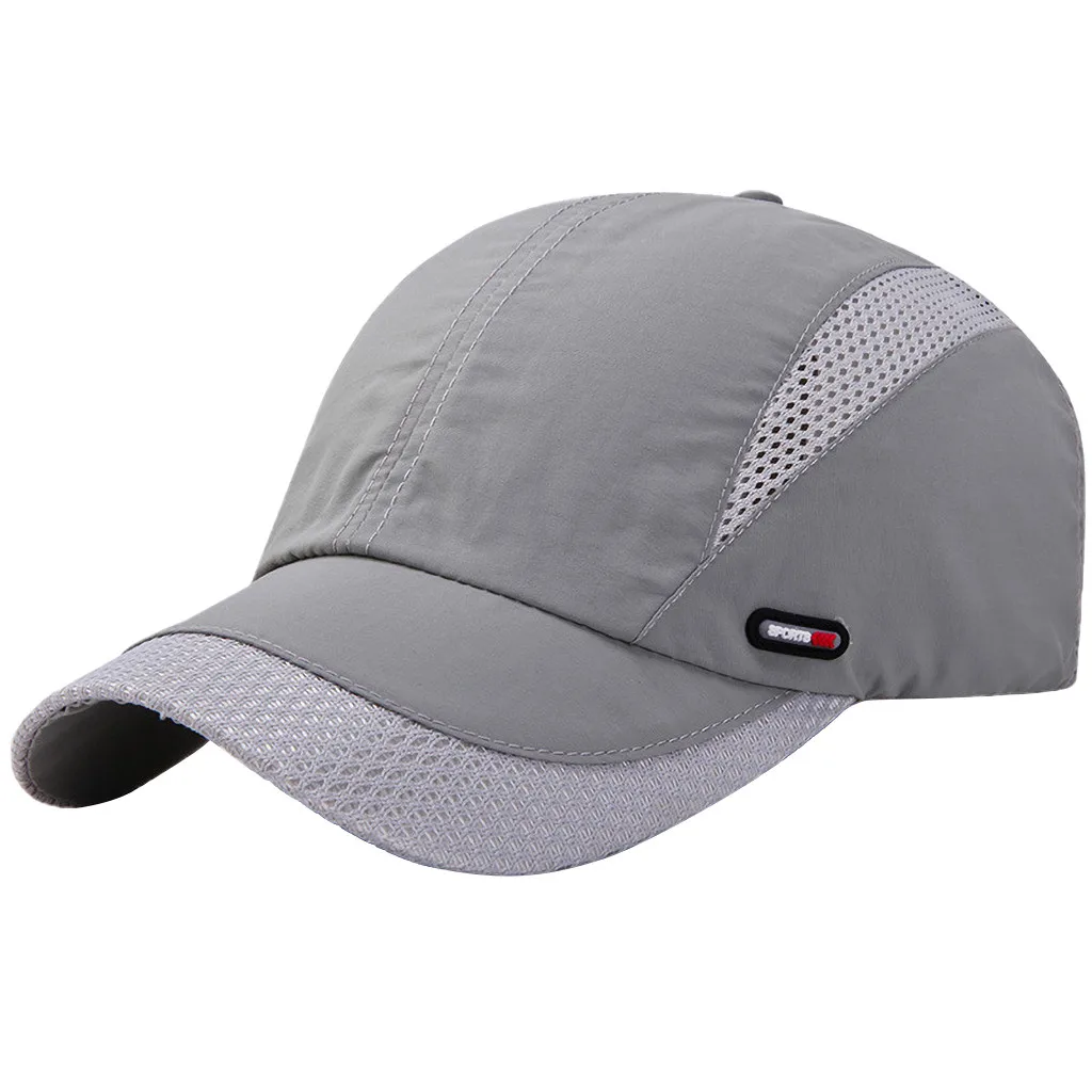 Summer New Mens Outdoor Sport Sunscreen Baseball Hat Running Visor Cap Breathable Quick Dry Mesh Baseball Caps Gorras Chapeu