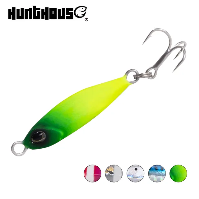 US $2.26 Hunthouse 2019 new fishing lure Artificial Bait Micro Jig 5g 7g 10g 15g 20g metal jig Shore Casting